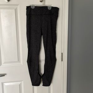 Yoga leggings. Peekaboo on legs at shin and ankle